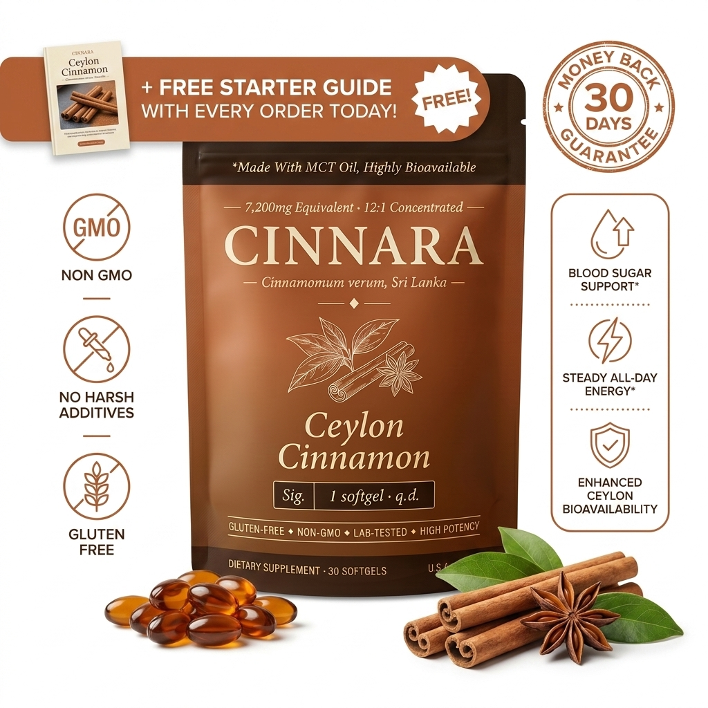 CINNARA Ceylon Cinnamon 7,200mg